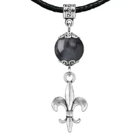 Амулет Лилия (достоинство, власть, успех), лабрадор MKA24-04