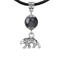 Амулет Медведь (защита, сила, победа), лабрадор MKA24-19