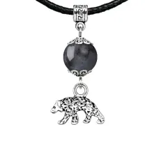 Амулет Медведь (защита, сила, победа), лабрадор MKA24-19