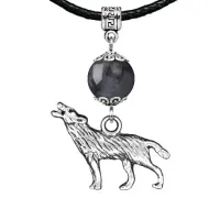 Амулет Волк (защита, сила, победа), лабрадор MKA24-28