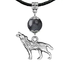 Амулет Волк (защита, сила, победа), лабрадор MKA24-28