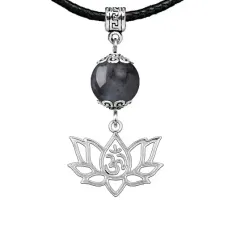 Амулет Ом и лотос (защита, гармония, развитие), лабрадор MKA24-30