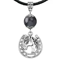 Амулет Подкова (счастье), лабрадор MKA24-31