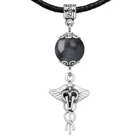 Амулет Кадуцей (здоровье, бизнес, гармония), лабрадор MKA24-33