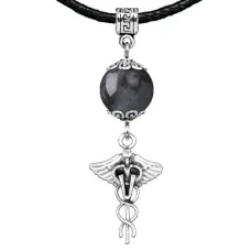 Амулет Кадуцей (здоровье, бизнес, гармония), лабрадор MKA24-33