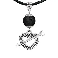 Амулет Сердце со стрелой (любовь), лава MKA25-22