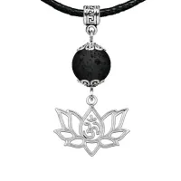 Амулет Ом и лотос (защита, гармония, развитие), лава MKA25-30