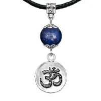 Амулет Ом (защита и духовное развитие), лазурит MKA26-18