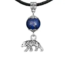 Амулет Медведь (защита, сила, победа), лазурит MKA26-19