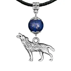 Амулет Волк (защита, сила, победа), лазурит MKA26-28