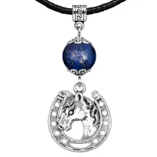 Амулет Подкова (счастье), лазурит MKA26-31