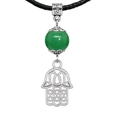 Амулет Хамса (от сглаза и зла), нефрит MKA27-01