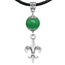 Амулет Лилия (достоинство, власть, успех), нефрит MKA27-04