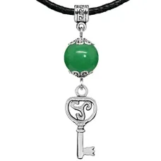 Амулет Ключ (на счастье), нефрит MKA27-08