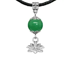 Амулет Лотос (гармония и развитие), нефрит MKA27-15