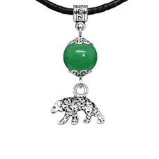 Амулет Медведь (защита, сила, победа), нефрит MKA27-19