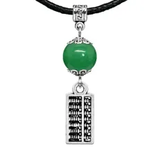 Амулет Счеты (богатство), нефрит MKA27-21