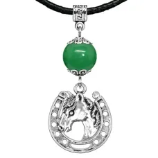 Амулет Подкова (счастье), нефрит MKA27-31