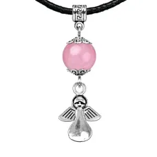 Амулет Ангел-хранитель (защита), розовый кварц MKA28-17