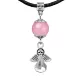 Амулет Ангел-хранитель (защита), розовый кварц MKA28-17