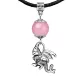 Амулет Дракон (удача, могущество, успех), розовый кварц MKA28-25