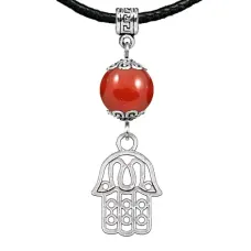 Амулет Хамса (от сглаза и зла), сердолик MKA29-01