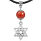 Амулет Звезда Давида (от сглаза и зла), сердолик MKA29-02