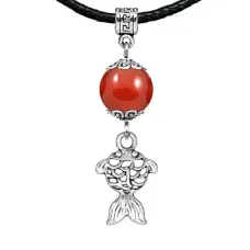 Амулет Золотая рыбка (исполнение желаний), сердолик MKA29-27