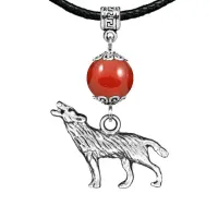 Амулет Волк (защита, сила, победа), сердолик MKA29-28