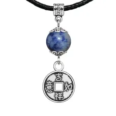 Амулет Монетка (богатство), содалит MKA30-13