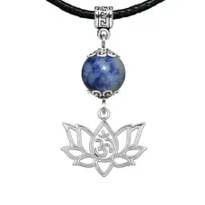 Амулет Ом и лотос (защита, гармония, развитие), содалит MKA30-30