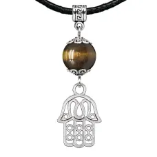 Амулет Хамса (от сглаза и зла), тигровый глаз MKA31-01