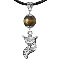 Амулет Лиса (страсть, интуиция), тигровый глаз MKA31-03