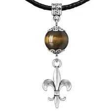 Амулет Лилия (достоинство, власть, успех), тигровый глаз MKA31-04