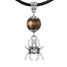 Амулет Паук (защита, трудолюбие, достаток), тигровый глаз MKA31-14