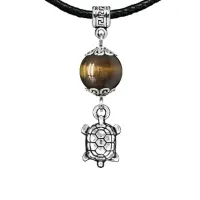 Амулет Черепаха (здоровье и долголетие), тигровый глаз MKA31-16