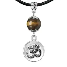 Амулет Ом (защита и духовное развитие), тигровый глаз MKA31-18