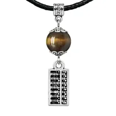 Амулет Счеты (богатство), тигровый глаз MKA31-21