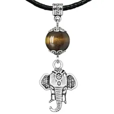 Амулет Слон (мудрость, сила, долголетие), тигровый глаз MKA31-26