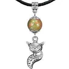 Амулет Лиса (страсть, интуиция), унакит MKA32-03