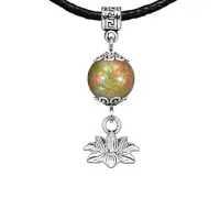 Амулет Лотос (гармония и развитие), унакит MKA32-15