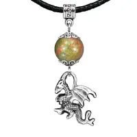 Амулет Дракон (удача, могущество, успех), унакит MKA32-25