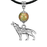 Амулет Волк (защита, сила, победа), унакит MKA32-28