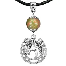 Амулет Подкова (счастье), унакит MKA32-31