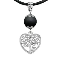 Амулет Дерево любви (любовь, семья), шунгит (синт.) MKA34-06