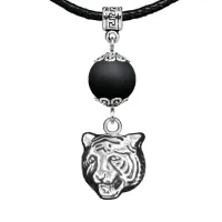 Амулет Тигр (защита, сила, победа), шунгит (синт.) MKA34-10