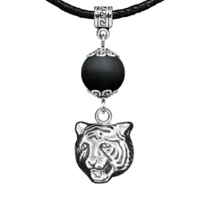 Амулет Тигр (защита, сила, победа), шунгит (синт.) MKA34-10