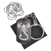 Черный жетон Скорпион BKZB-432