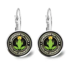 Серьги Денежная лягушка SEAP-0017