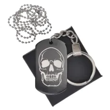 Черный жетон Череп BKZB-456